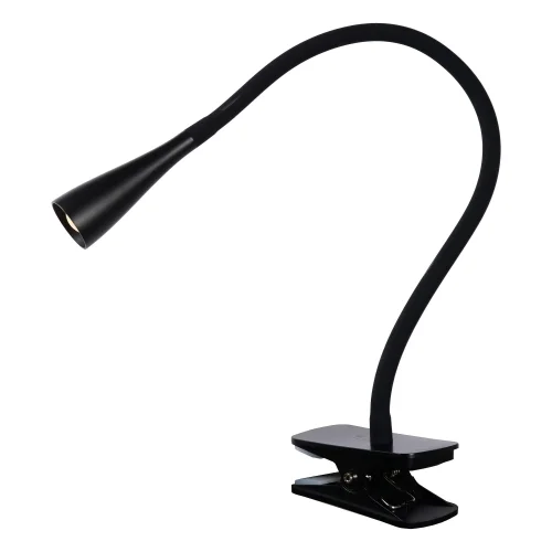 Настольная лампа на прищепке LED Zozy 18256/03/30 Lucide чёрная 1 лампа, основание чёрное полимер в стиле модерн  фото 3